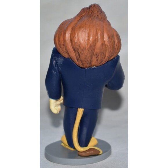 Disney Store Authentic ZOOTOPIA MAYOR LIONHEART FIGURINE Cake TOPPER Toy PVC NEW - Picture 2 of 2